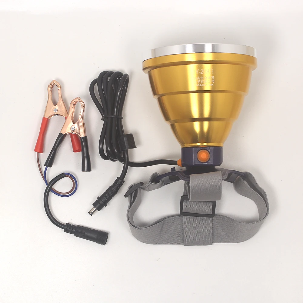 Imagem -06 - Impermeável Alta Potência Lanterna Led Farol de Pesca Cob Cabeça Lâmpada Caminhadas Floodlight Poderoso Farol 12v