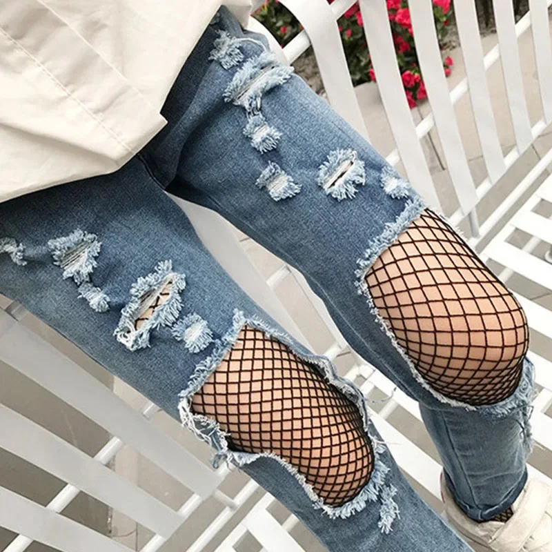 Summer Girls Fashion Mesh Stockings Kids Baby Fishnet Black White Pantyhose for Children Tights Cheap Stuff with Free Shipping