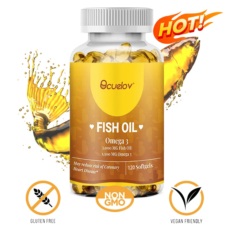 

Omega-3 Fish Oil, Rich in DHA and EPA, Improves Mood, Supports Brain Function, Enhances Memory and Intelligence, Boost Immunity