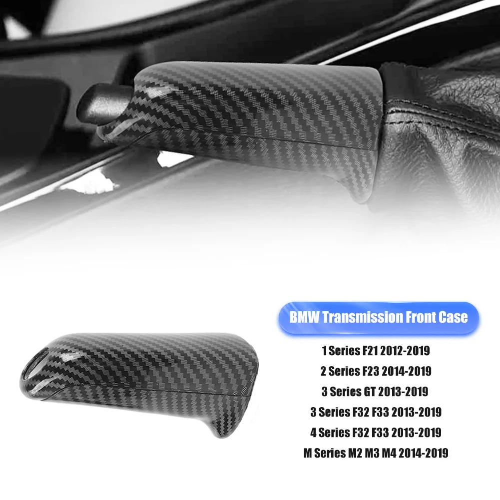 

For BMW 1 2 3 4 Series M2 M3 M4 2014-2019 ABS Carbon Fiber Front Handbrake Handle Cover Brake Car Accessories