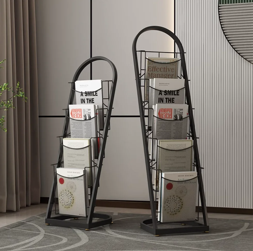 

Display shelves for books and newspapers Shelves for books and periodicals to store floor-to-ceiling newspaper stands