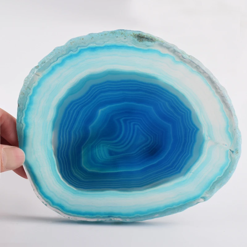 

Super Big Natural Agate Slice Gems Crafts Stone Onyx Pad Coaster Cup Mug Glass Hot Beverage Holder Pad Mat Decorative Plates