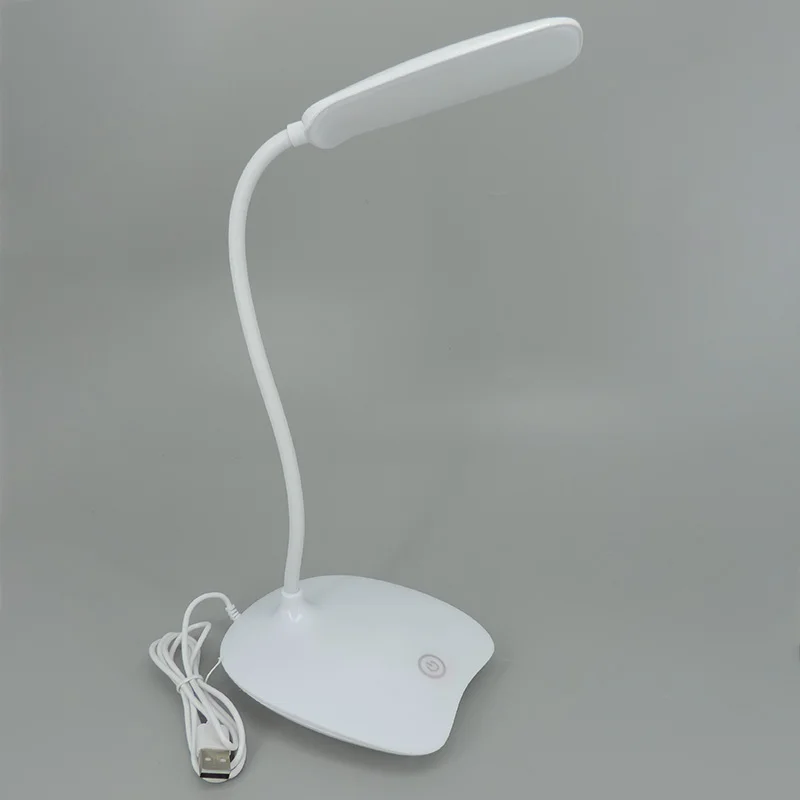 

1.8W white 5V USB cable port Charging Table Lamp Night light LED Desk Lamp touch Switch bed Reading Book Eye-Protection Study