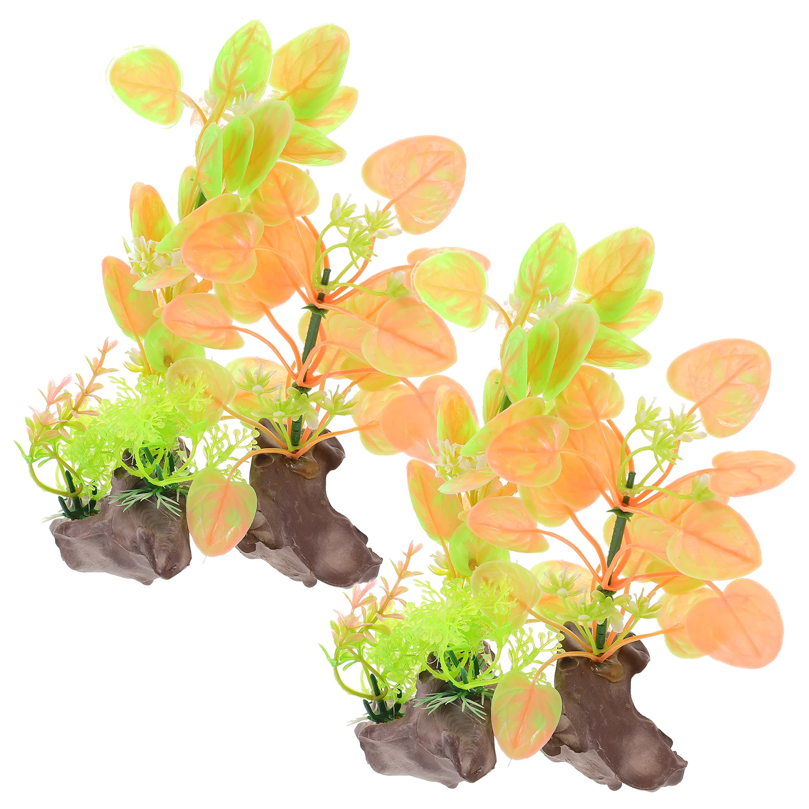 

2pcs Aquarium Plants Fake Water Grass Decorations Plastic Plant For Landscape Ornament Accessories Fish Tank Supplies Aquarium