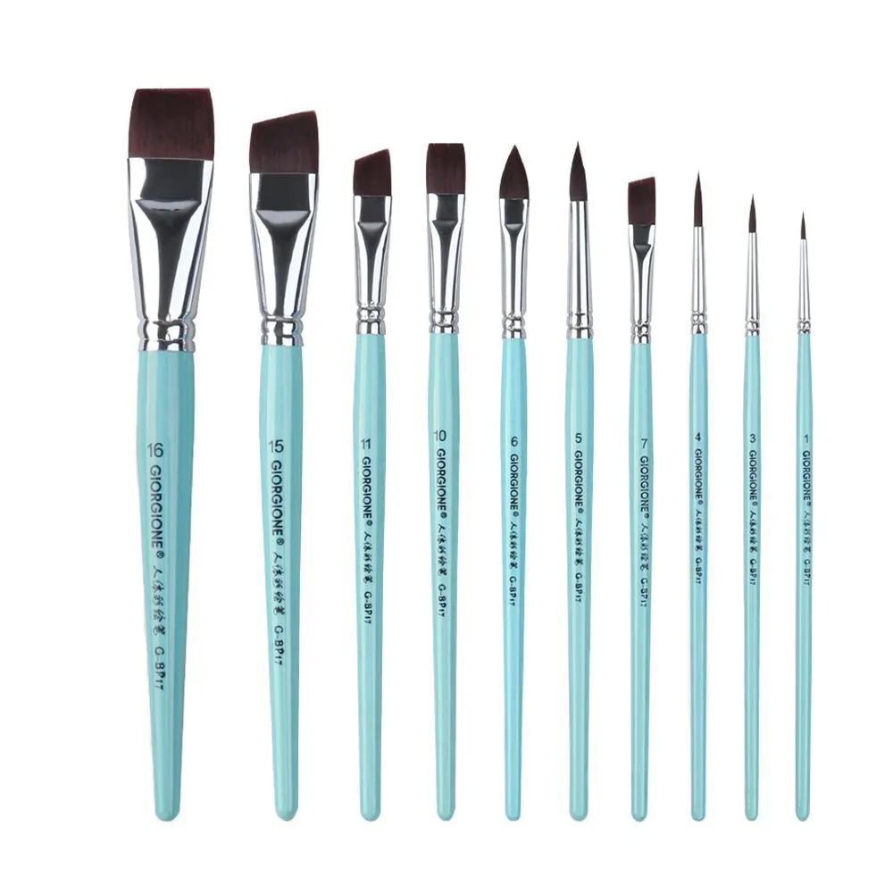 

Краска для рисования тела, многофункциональная краска для тела с деревянной ручкой, набор кистей для рисования, прочная нейлоновая кисть, художественная ручка для рисования для