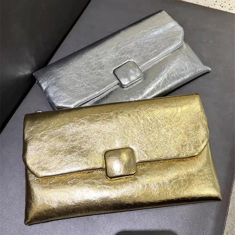 XMESSUN Women New Trendy Clutch Bag 2026 Designer Luxury Soft Leather Fashion Shoulder Messenger Bag Envelope Pouch Bag A416