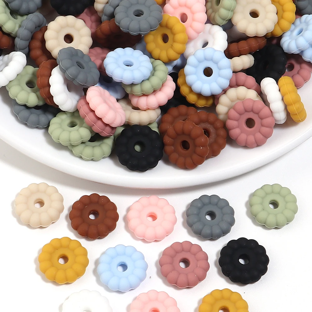 10 Stück 12 mm Dichtungs-Silikonperlen, runde Silikon-Abstandsperlen für DIY-Bastelarbeiten, Armbänder, Halsketten, Schmuckherstellung, Zubehör