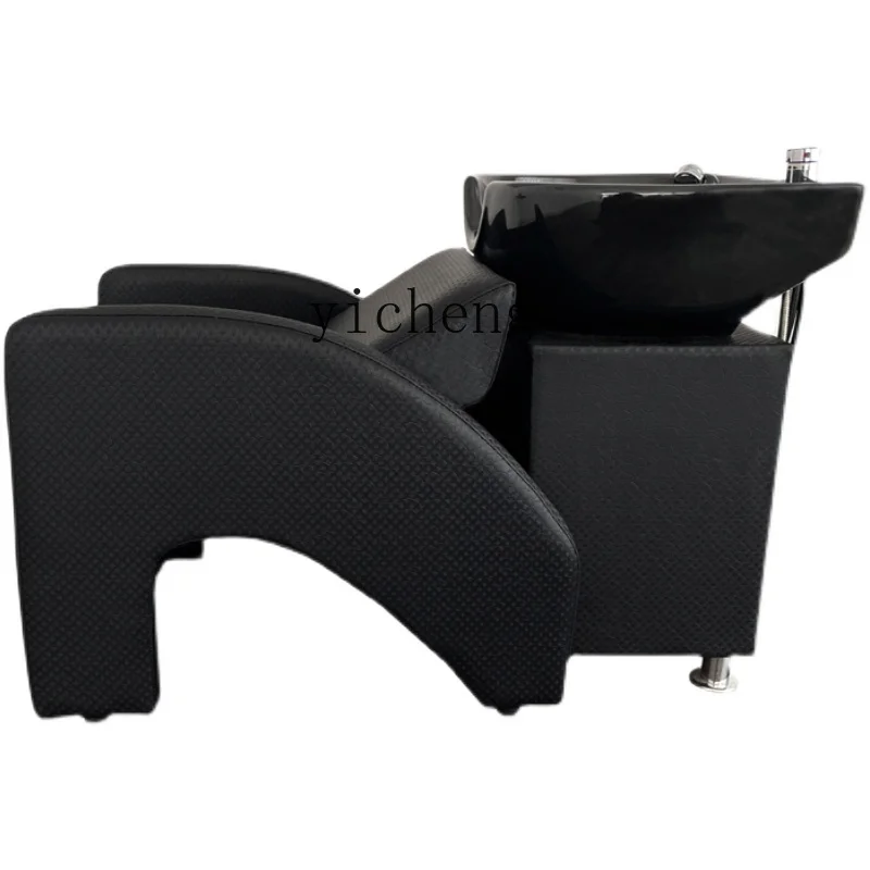 

Yy Sitting Half Lying Shampoo Chair Short Sitting Punch Bed Ceramic Basin Small Flushing Bed