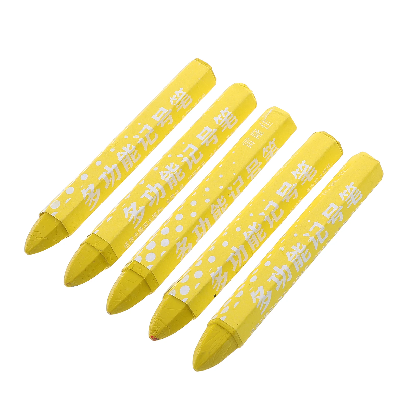 

5 Pcs Tire Marker Brush Pen Crayon Wood Burning Double Line Crayons Lumber Wax Fabric Markers Permanent for Clothes
