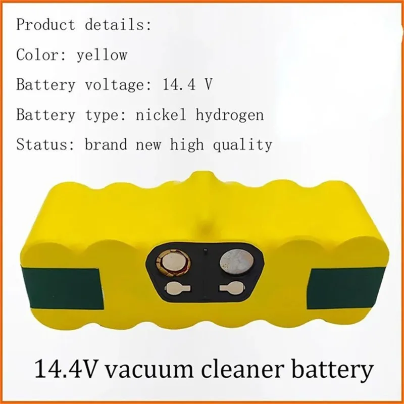 Bateria Para IRobot Roomba, 14.4 V, 5000mAh, 500, 600, 700, 800, 900 Series, 620, 650, 770, 780, 580