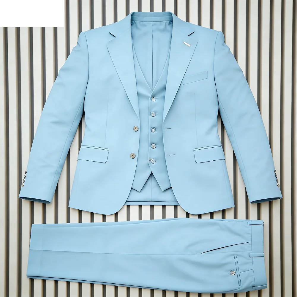 

Men's Slim Fit Wedding Tuxedo Smoking Suit Notch Lapel Formal Business Party Blazer with Pants for Groom