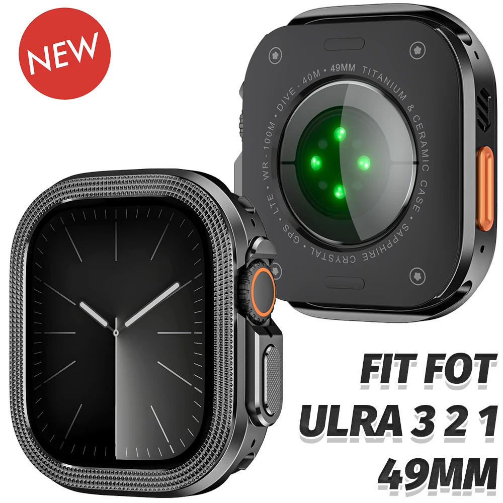 

Luxury Alloy Case for Apple Watch Ultra 3 49mm Watchcase for Iwatch ULTRA 3 2 1 49MM Shell Hard Metal Bumper Protect Accessories