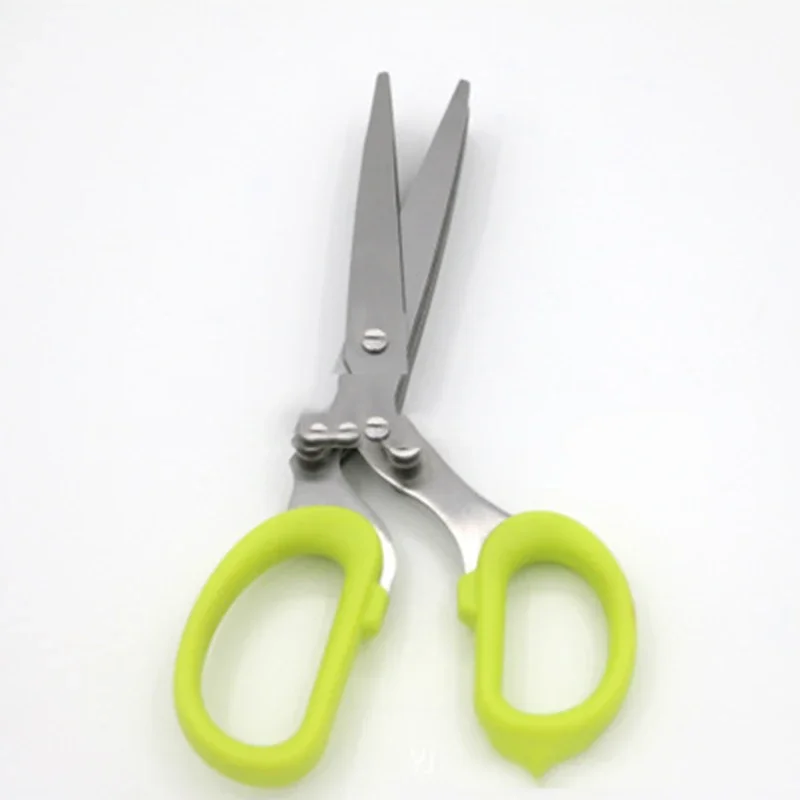 19cm Minced 5 Layers Multifunctional Kitchen Scissor Shredded Chopped Scallion Cutter Herb Laver Spices Cook Tool Cut