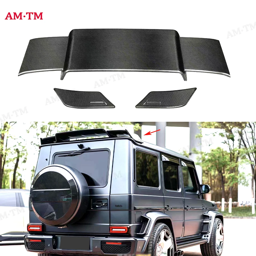 

Для Mercedes-Benz G-класса W463 G500 G550 G50 G53: карбоновый спойлер, заднее антикрыло, накладка на багажник, стайлинг для автоспорта