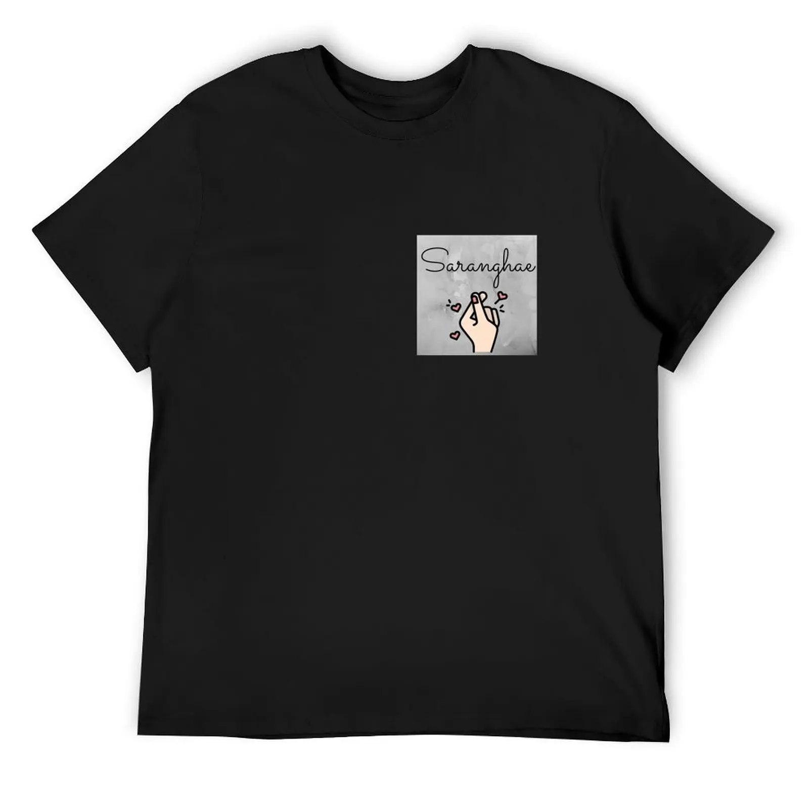 

Saranghae-Korean-I love you T-Shirt plus sizes designer shirts boys whites t shirts for men graphic