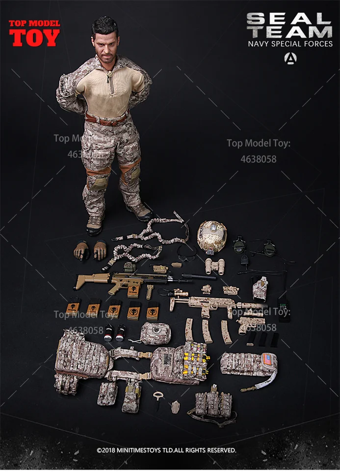 Minitimes M012 1/6 Scale US. Seal Team Captain Navy Special Force