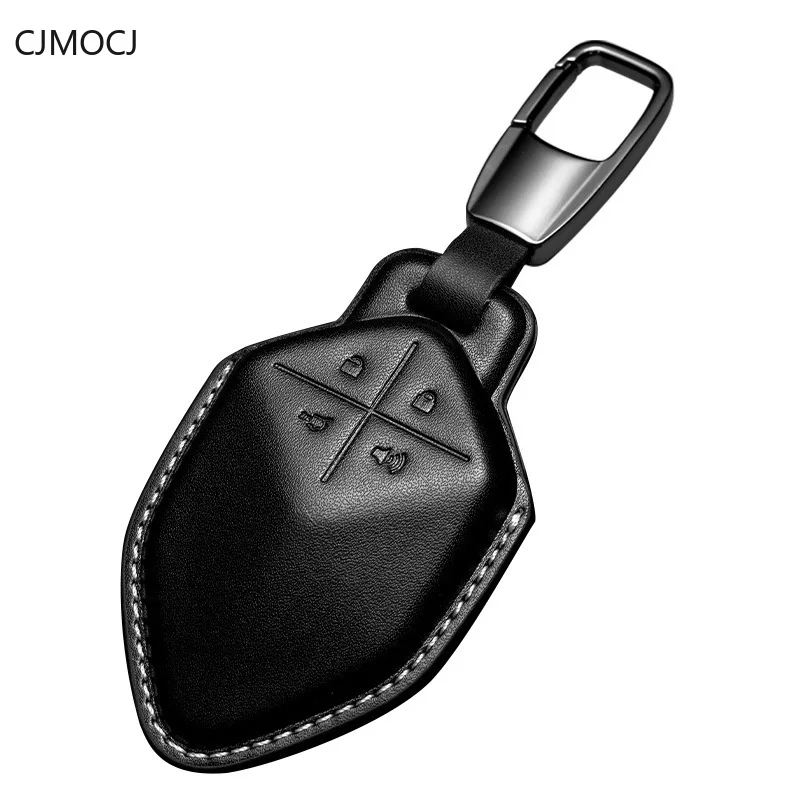 

Premium Genuine Leather Key Cover Case for Changan Deepal SL03 / S7 (2024) - Protective Key Fob Shell Keychain
