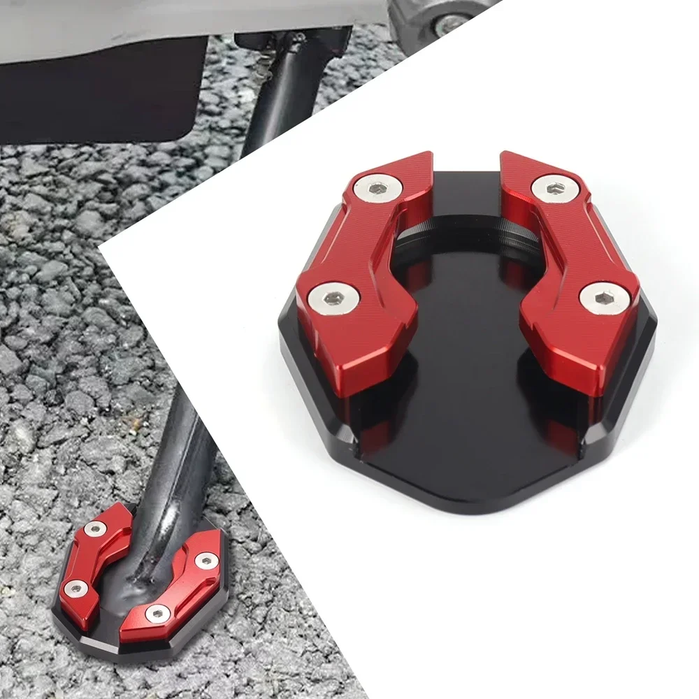 SDTW Universal Scooter Motorcycle Bike Kickstand Extender Foot Side Stand Extension Pad Support Plate Anti-skid Enlarged Base image 5