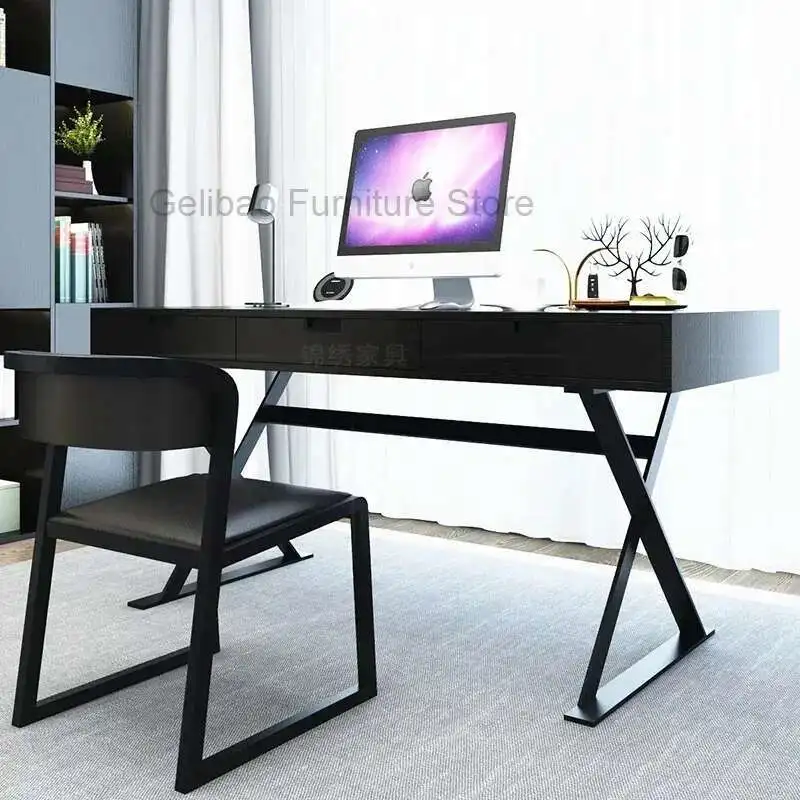 Tavoli da ufficio Scrivania Tavolo da studio per computer Postazione di lavoro moderna per caffè Mobili Posti per conferenze direzionali Scrittura Desktop in acrilico
