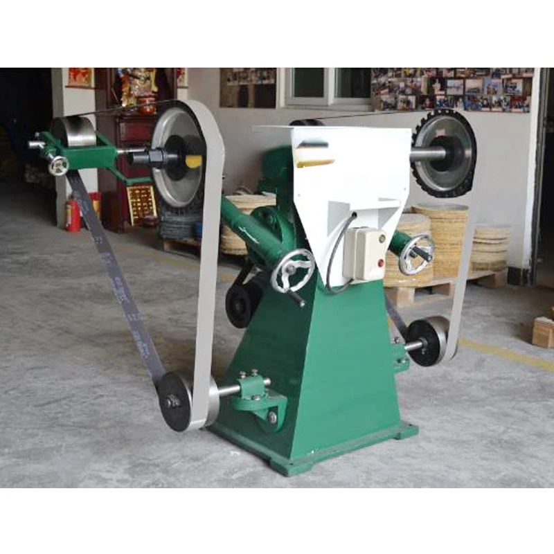 1PC Electric Sand Belt Machine 380V Triangle Sand Belt Grinding Polishing Machine Swing Arm Type Telescopic Sandblasting Machine