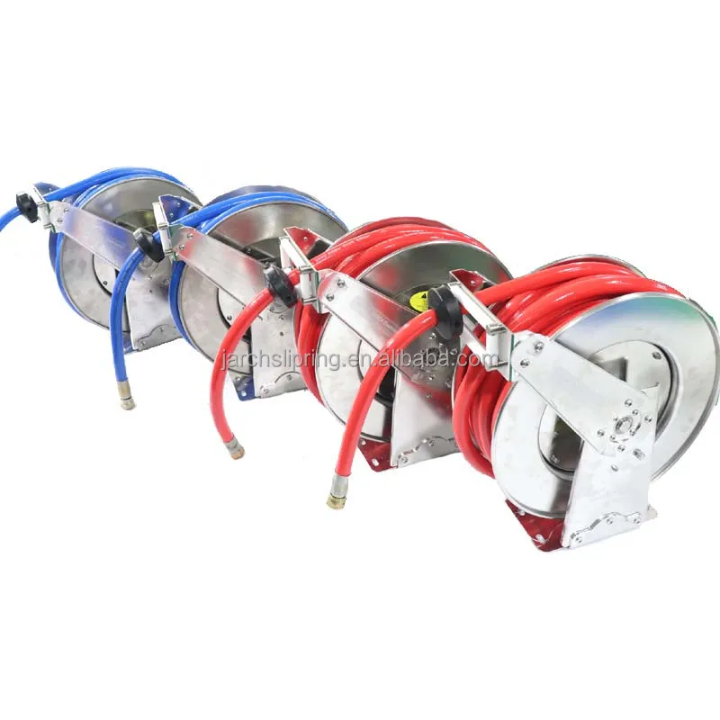 

Wholesale Sst 304 Stainless Steel Garden Water Retractable Hose Reel Electric With Food Grade Hose Pipe For Plastic Food Film
