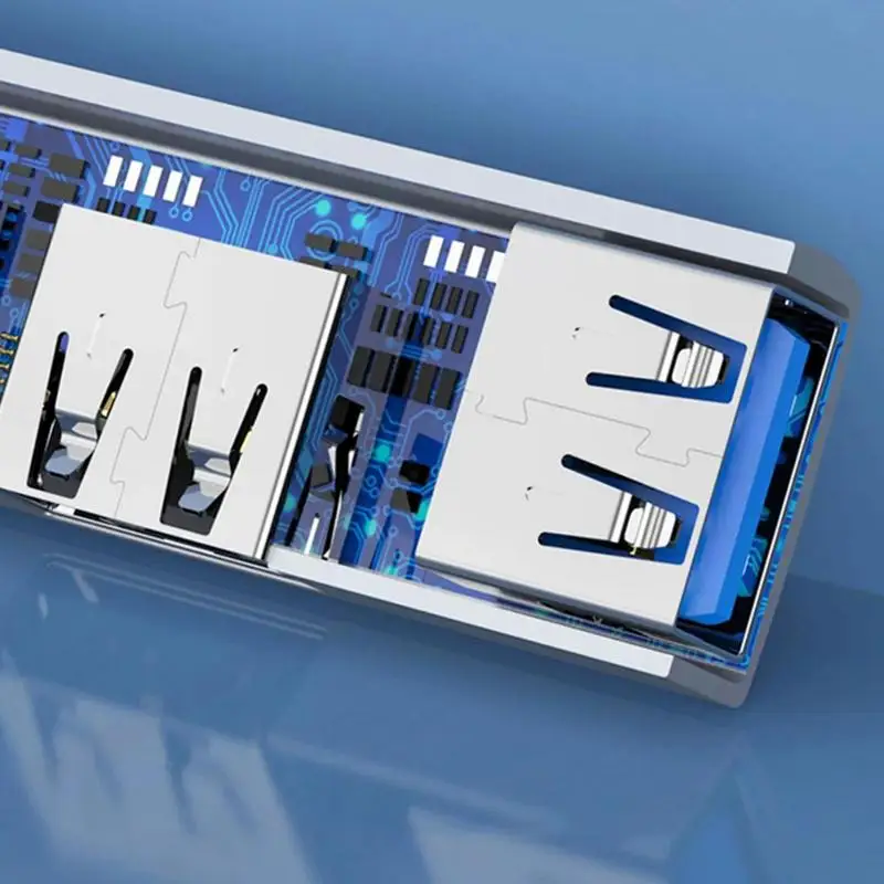 Док-станция USB 3 в 1, OTG, USB 3,0/Type-C, 3,0 до 3 USB