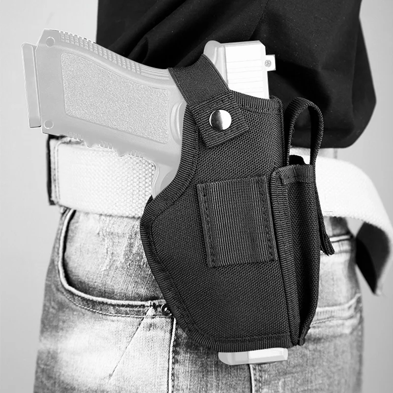 

Universal Concealed Carry Tactical Gun Holster IWB OWB Molle Belt Clip Hunting Handgun Holder Airsoft Glock Holsters