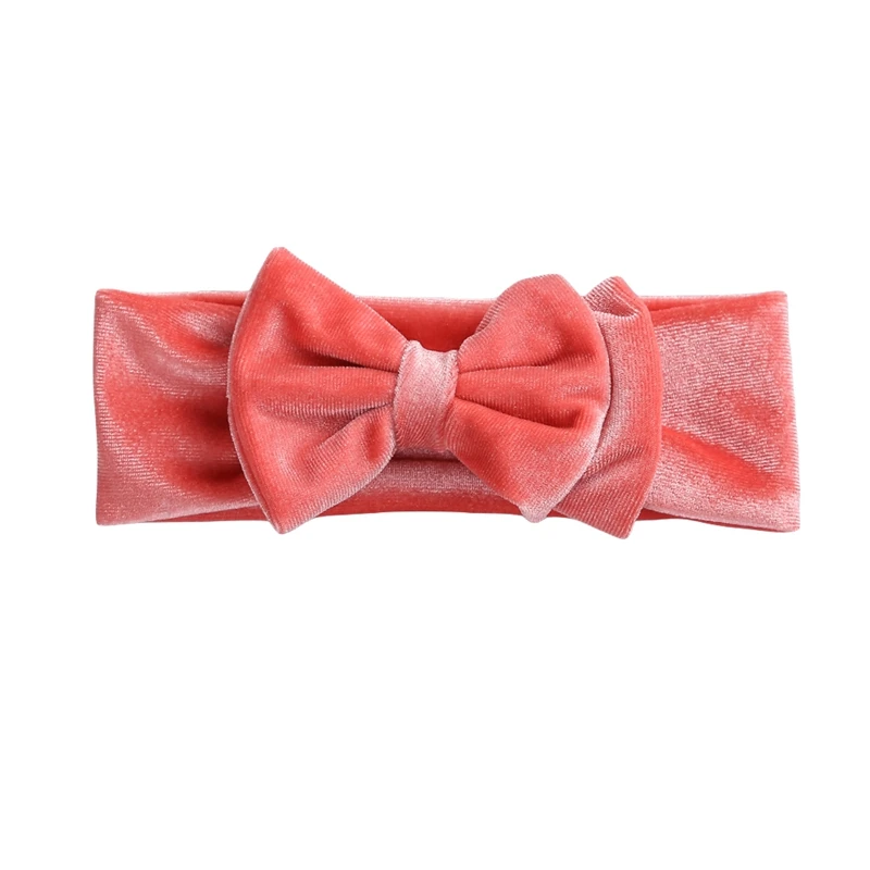 Baby Girls Bow Headbands Soft Stretchy Velvet Hairbands Fashion Hair Accessories for Infants Toddlers