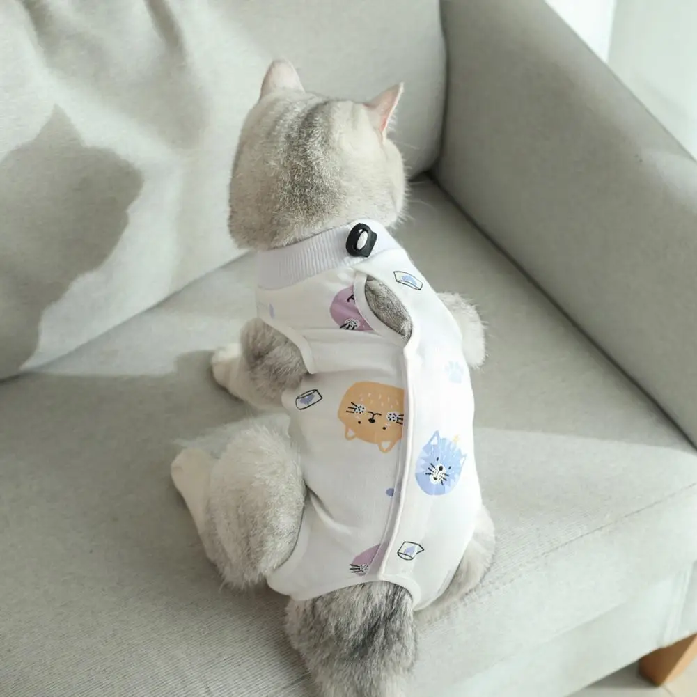 Pretty Well-stitched Pet Neutering Suit Comfortable Four-leg Cats Dogs Surgery Recovery Suit Wound Healing