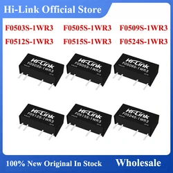 Hi-Link Oficial Mini DC Converter, Fonte de Alimentação, F0503, 05, 09, 12, 15, 24S-1WR3, 1W, 3.3V, 5V, 9V, 12V, 15V, módulo 24V inteligente