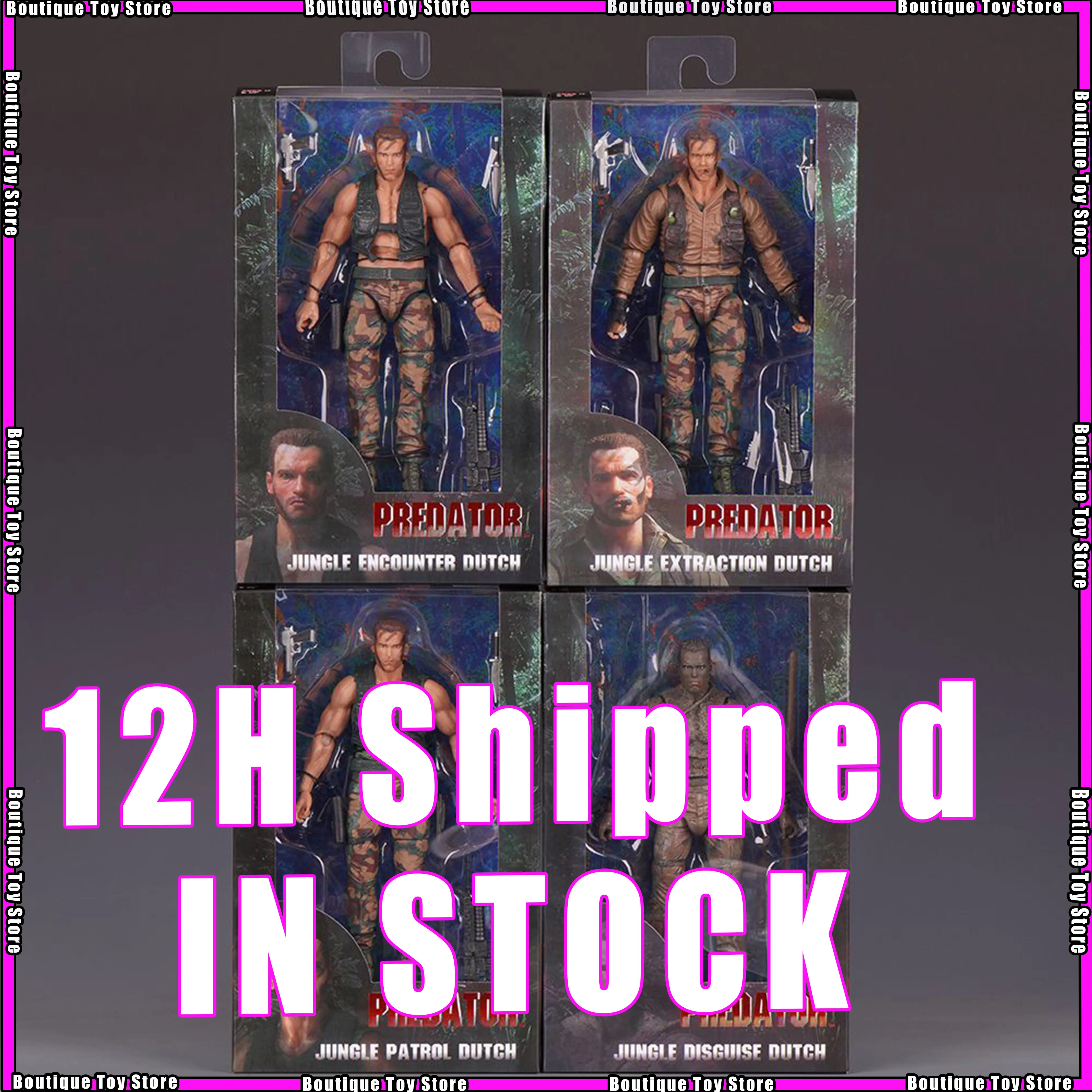 

[Ship within 12 hours] Ko Neca Predator Jungle Extraction Dutch Action Figure Schwarzenegger Figurine Statue Model Toy Gift