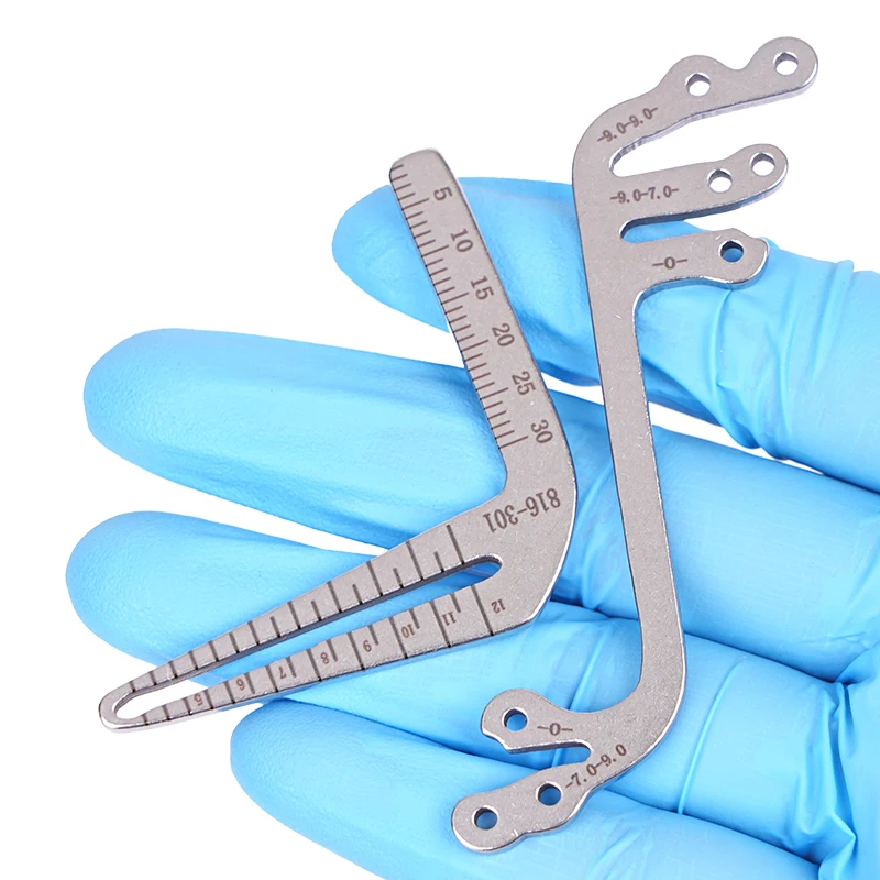 

Dental Implant Guide Set Oral Planting Locator Positioning Guide Drilling Positioning Ruler Angle Ruler Implant Tools