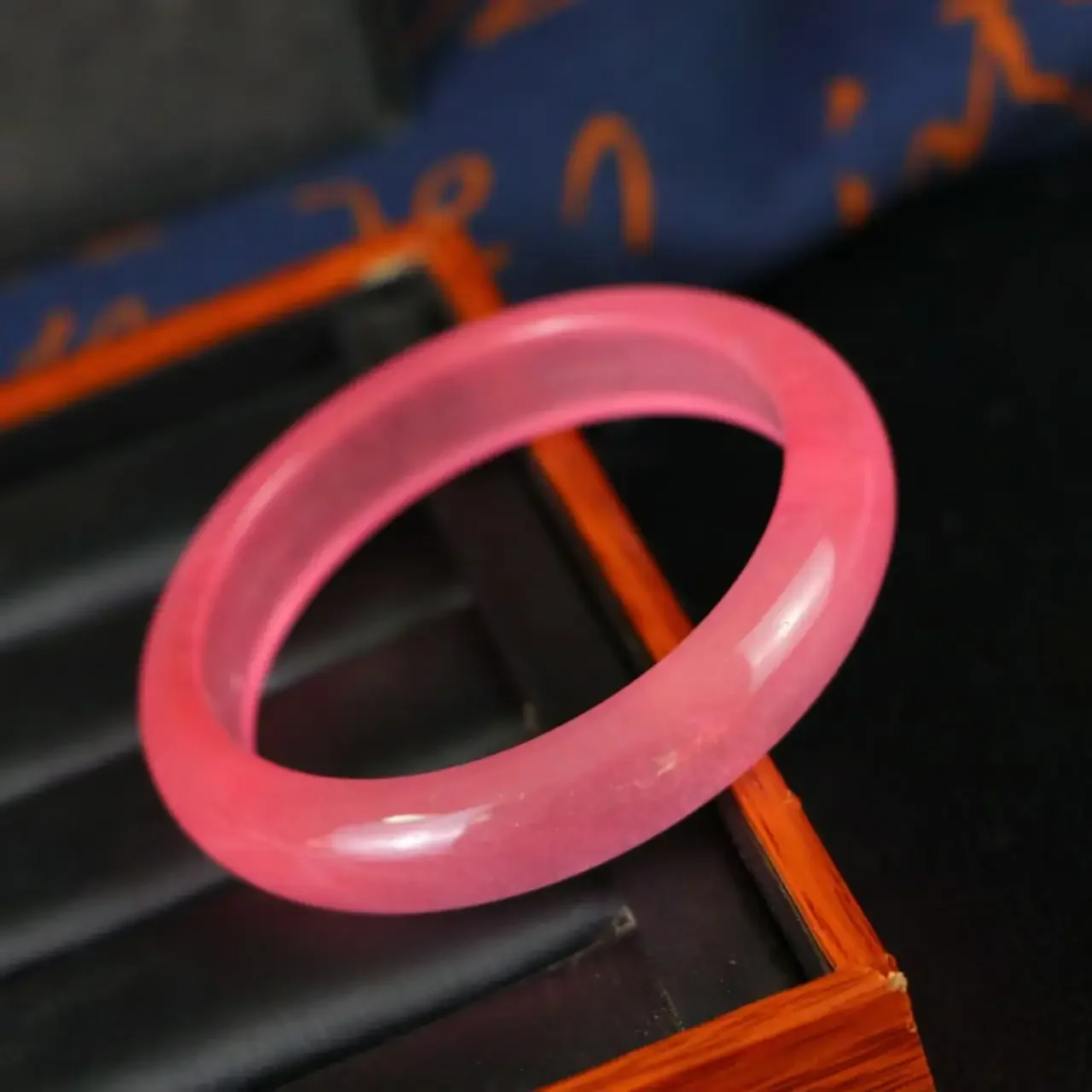 بذور الجليد الطبيعية سوار مرصع باليشم أنثى بذور الجليد شقة الفم الوردي سوار أنثى سوار مرصع باليشم مجوهرات رائعة #6