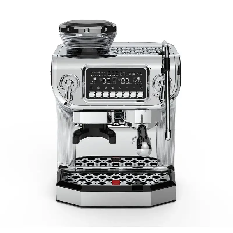 Professional Espresso Machine With Grinder Home Office Espresso Coffee Maker 58mm Hander