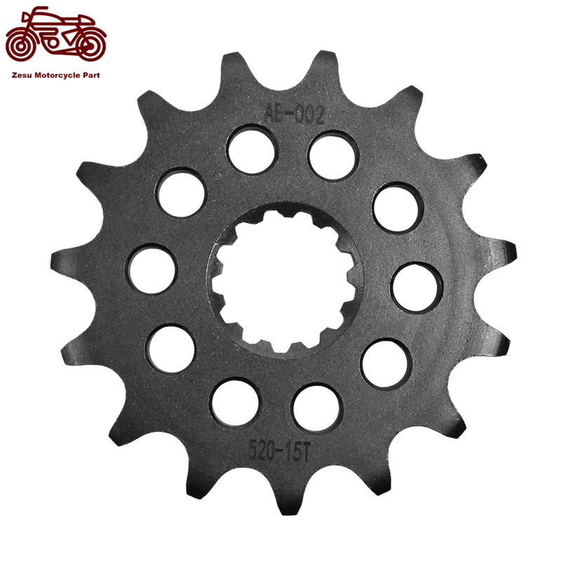 

520-15T 15 Tooth Motorcycle 20CrMnTi Front Sprocket Silent Sprocket For Kawasaki 400 Ninja 400 Ninja R 2014-2017 ER6f ER6n 06-16