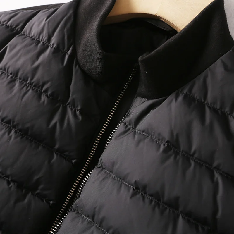 الخريف والشتاء المرأة الجديدة أسفل سترة ركاب محبوك الربط عارضة الأبيض بطة أسفل سترة التخسيس