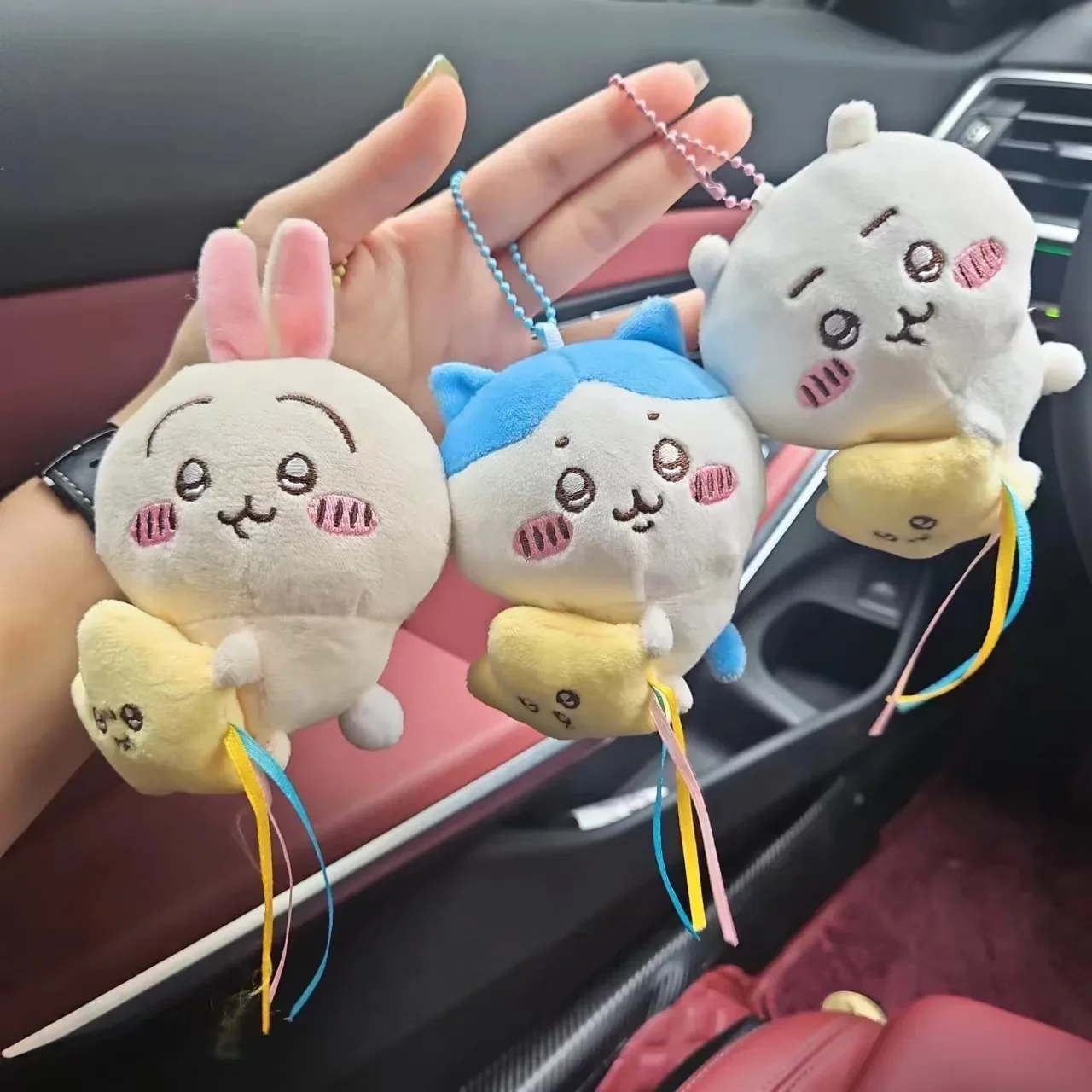 

Chiikawa Plush Doll Pendant Star Hugging Series Hachiware USAGI Cute Cartoon Plush Doll Accessories Keychain*