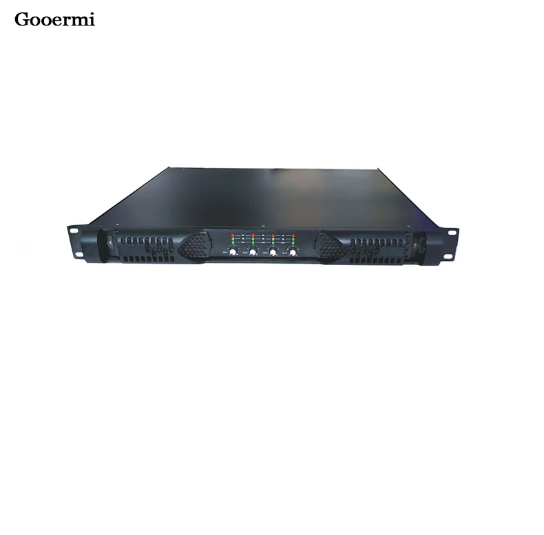 Gooermi DS4140 Factory Wholesale 4*1500watts  amplifier sound system power amplifier 1U Class D Amp Universal Digital Amplifiers