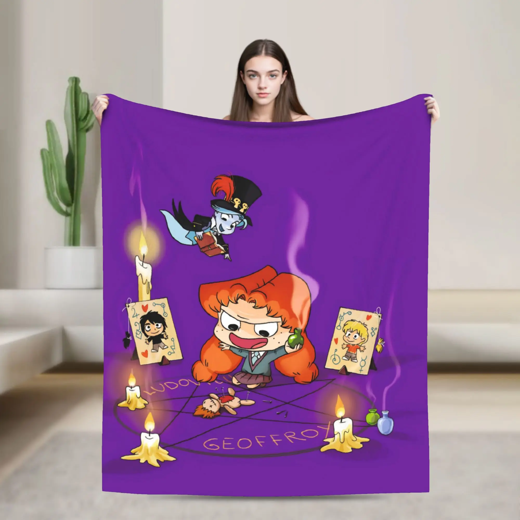 Mortelles Adeles  Blanket Ultra Soft  Throw Blankets for Bed 50x60 Inch Multiple Sizes Plush Thin Quilt