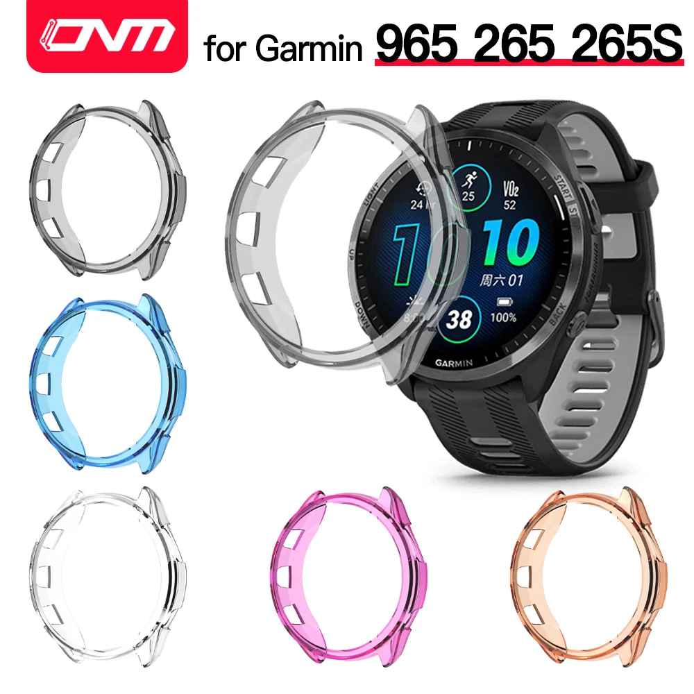 Pokrowiec na Garmin Foreruner 965 265 265S akcesoria osłona z TPU etui na Garmin 965 265 265S etui ochronne na zderzak