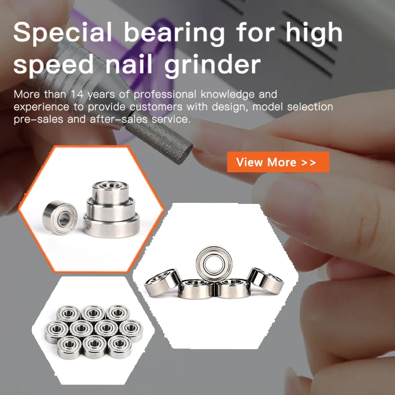 MR106ZZ Handle Bearing 6x10x3 mm For Strong Drill Brush Handpiece MR106 ZZ Nail Ball Bearing