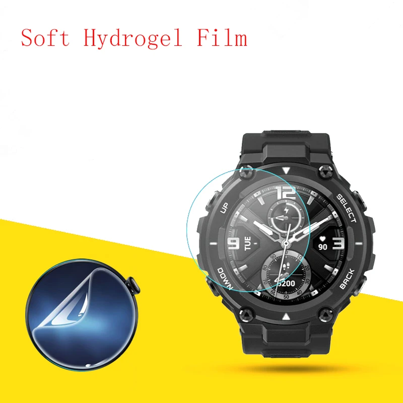 Soft Hydrogel Film Clear HD Transparent Protector Protective Guard Smart watch for Amazfit T rex/T REX PRO D33MM 10PCS