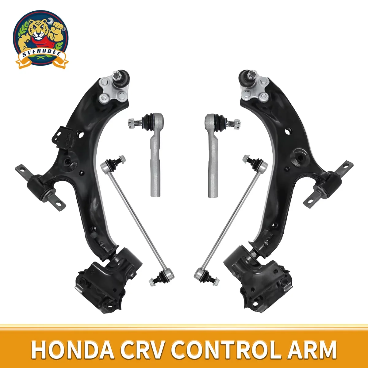 

Svenubee 6Pcs Front Suspension Control Arms Kits Ball Joints Sway Links Tie Rods Set for Honda CR-V 2012 2013 2014 MS601175