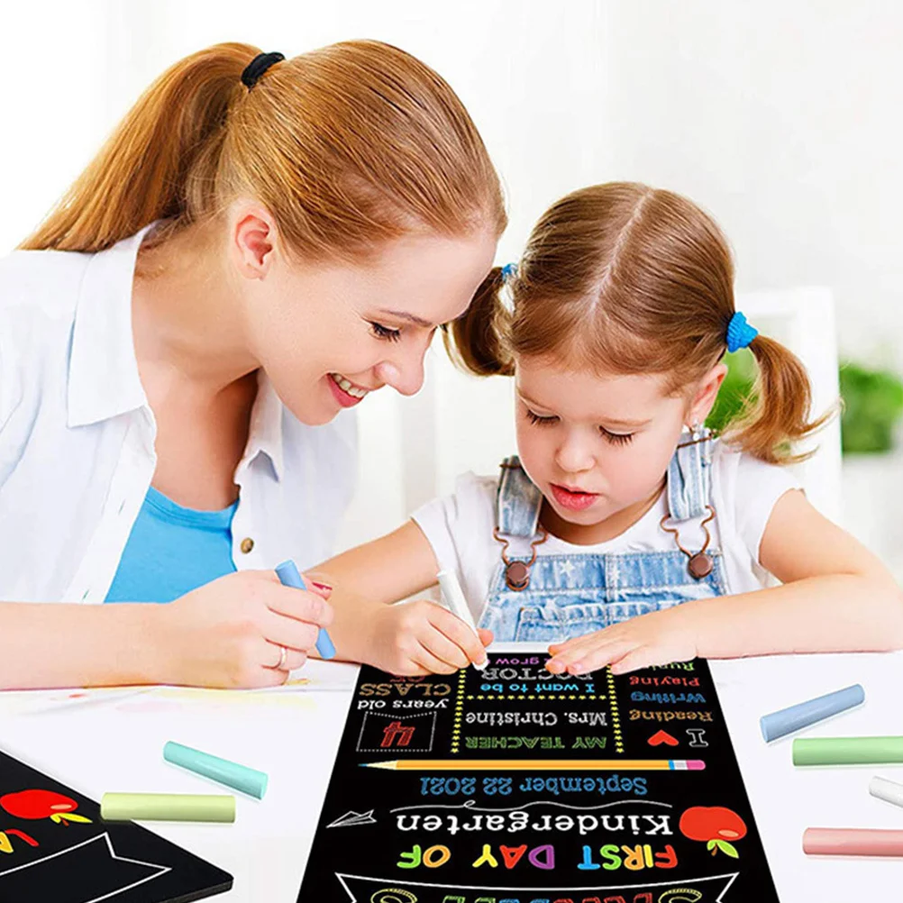 Ciondolo per lavagna Adorabile decorazione per lavagna scolastica Primo giorno di cartello prescolare Lavagna per agenda riutilizzabile