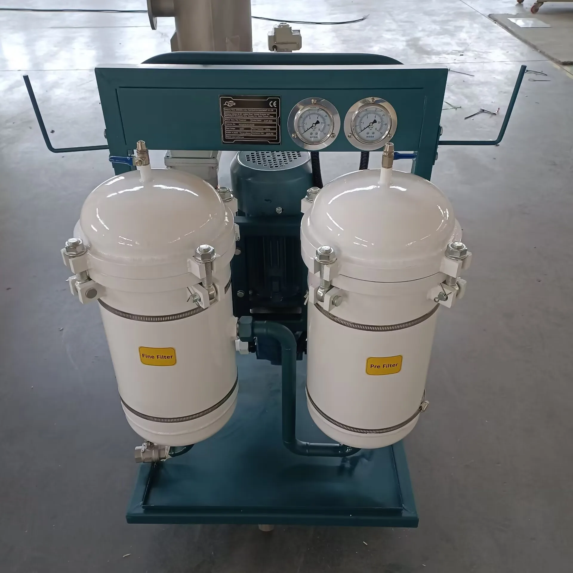 Small Recycling Machine Oil Purifier, Used for Hydraulic Oil Engine Lubricant Oil Filtrationl Machine