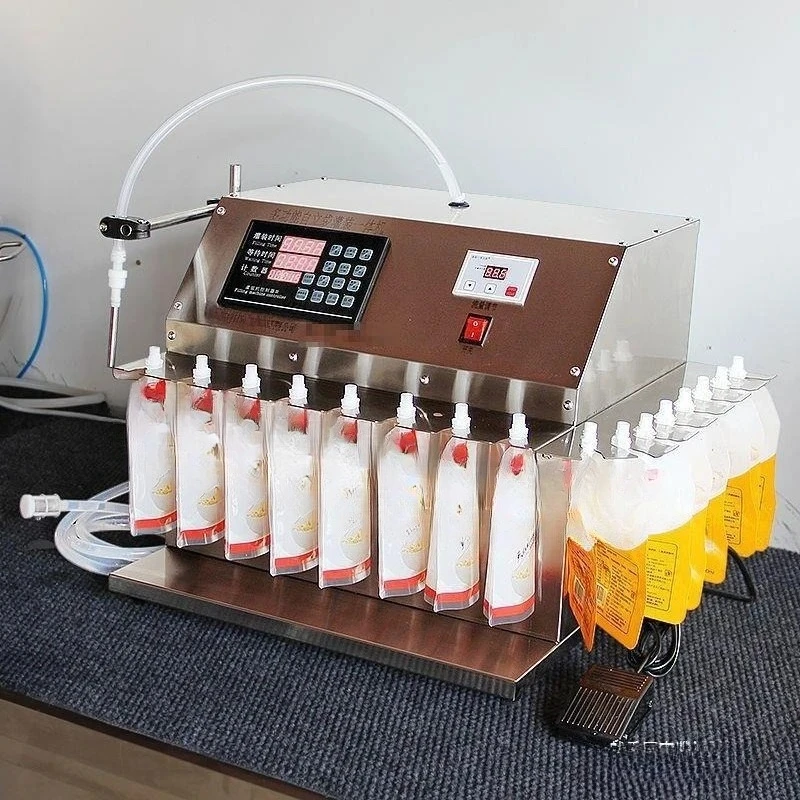 Dual-purpose self-standing suction nozzle bag Liquid filling machine Automatic quantitative liquid equipment Machinery