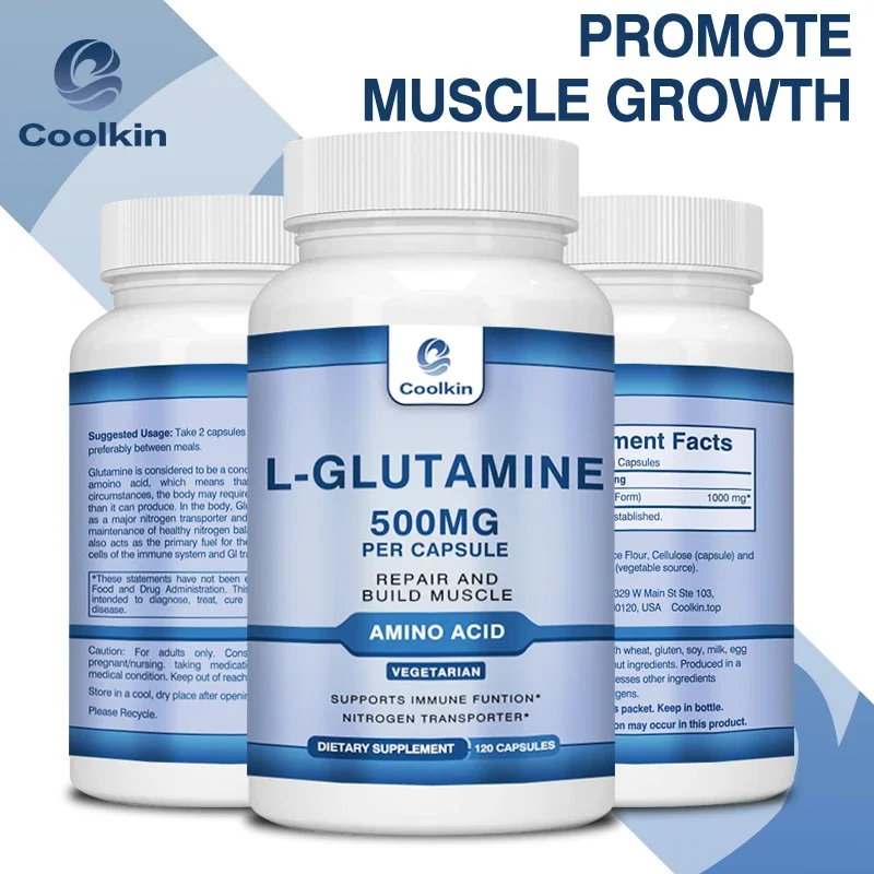 

L-Glutamine 500mg - Restore Strength and Endurance, Promote Muscle Growth