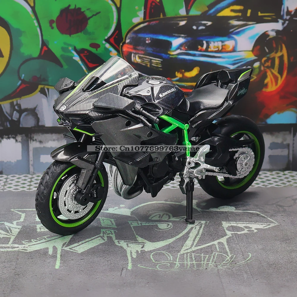 MSZ 1:18 Kawasaki Ninja H2R GSX-R1000 YAMAHA YZF-R1 Classique Moto Leges Modèle Alliage Die Considérant Voiture Jouet Cadeaux