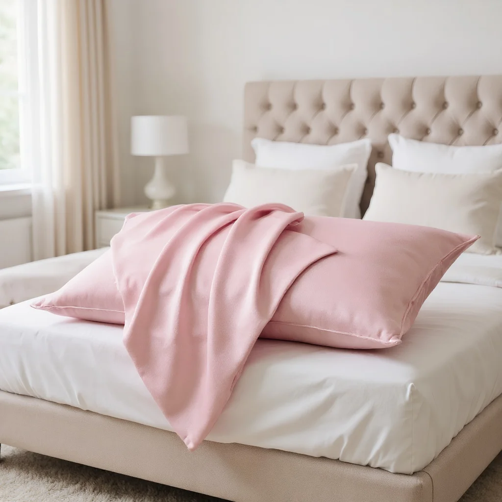 

Silky Satin Pillowcase Double Sided Imitation Silk Envelope Closure Hair Skin Friendly Soft Pillow Cover Home Decor 1PC Sleep