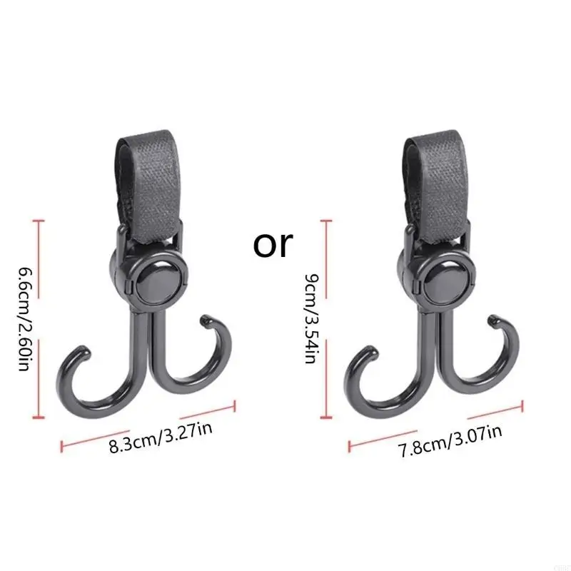 C63C عربة أطفال مزدوجة الخطاف شماعات 2 قطعة/المجموعة طفل محمول للسفر في الهواء الطلق #6